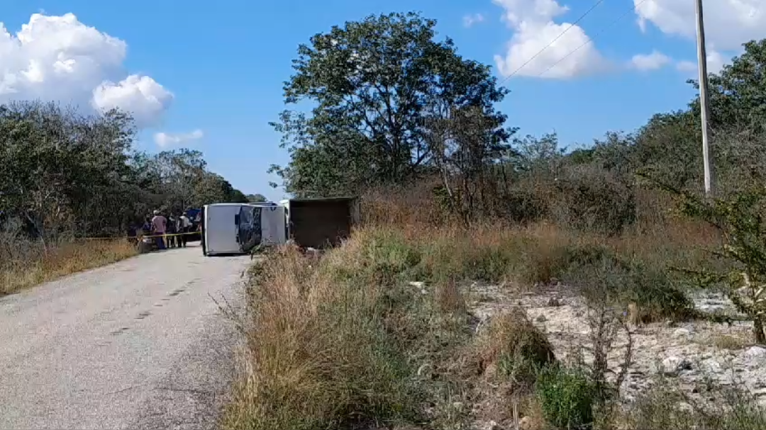 El conductor de la camioneta estaquita esquivó a otro vehículo y terminó volcando al intentar retomar la vialidad