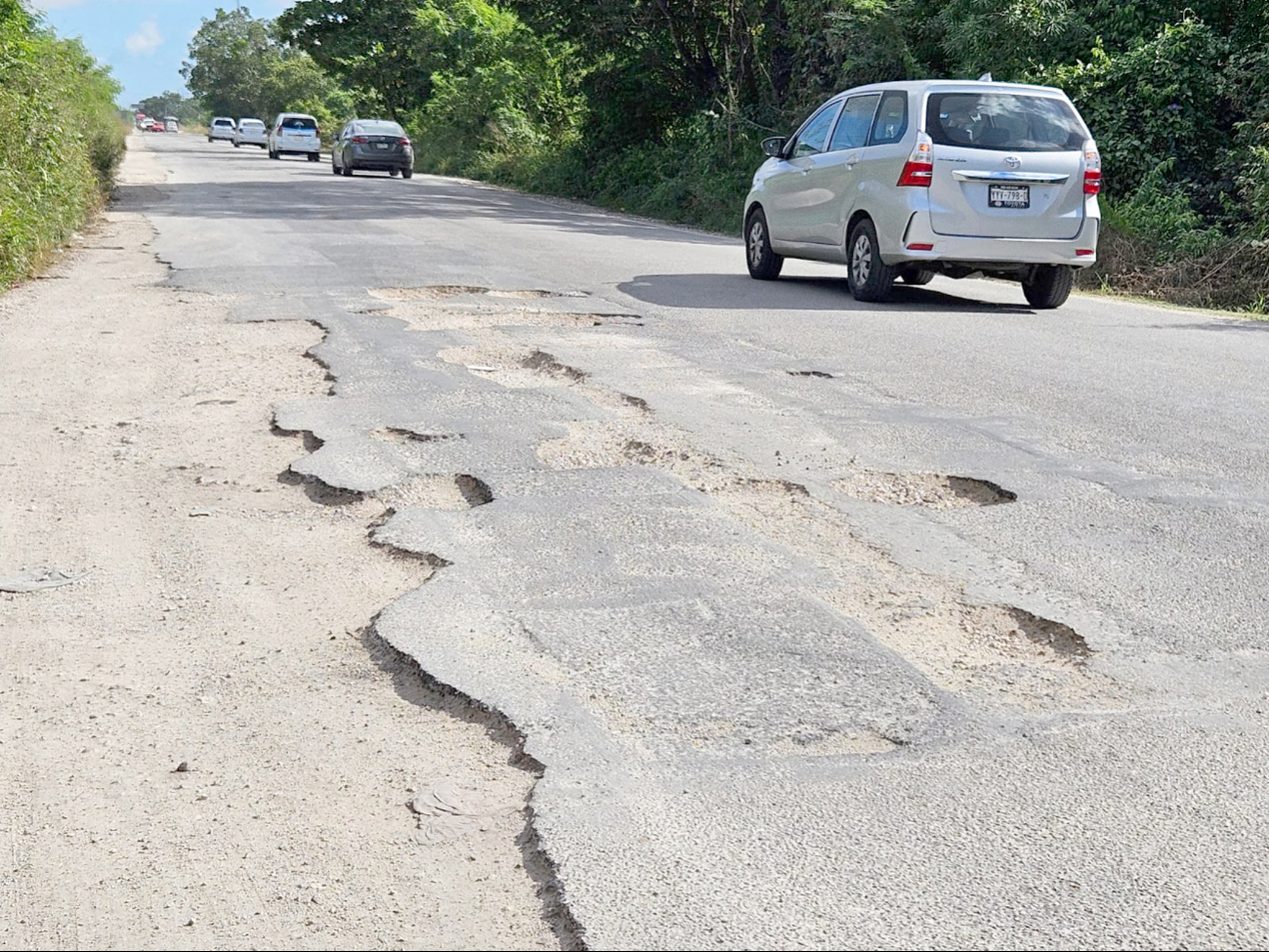 Las malas condiciones han perjudicado a los conductores en una ruta muy utilizada