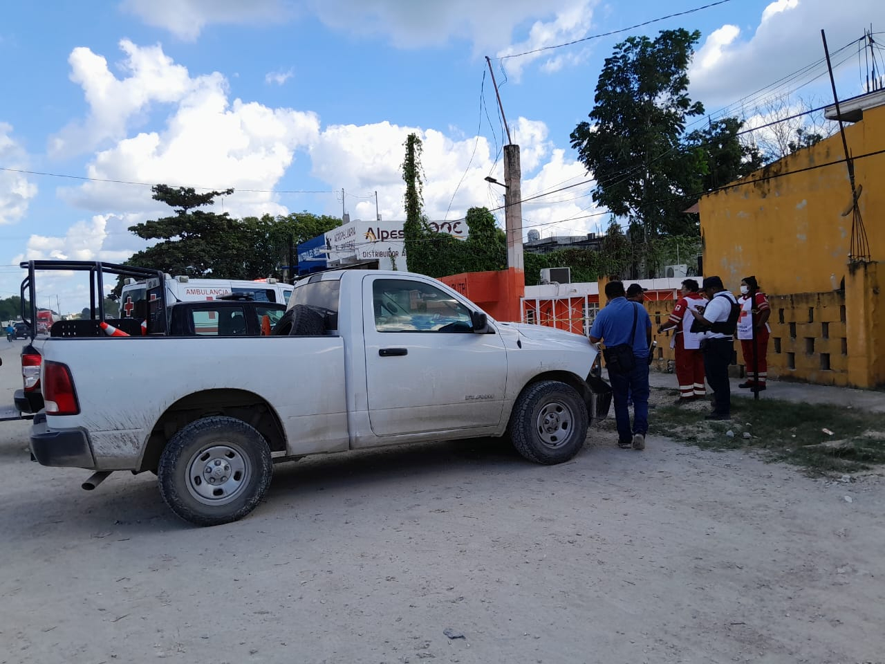 Los hechos ocurrieron a las 14:00 horas, y fue atendido por urgencias médicas de la Cruz Roja.