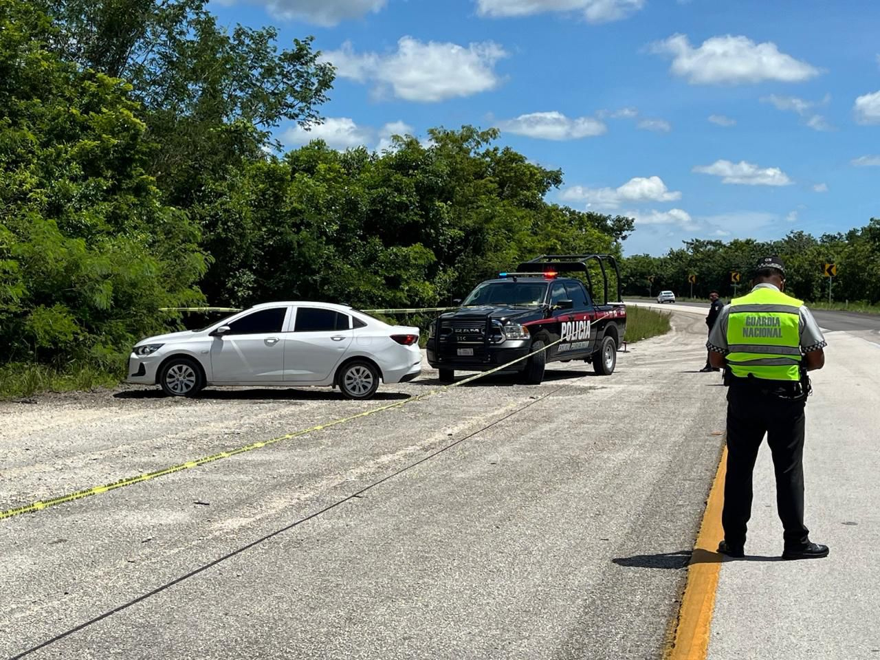 El cuerpo de la victima había sido encontrado a un lado de la Carretera Federal Cancún-Mérida