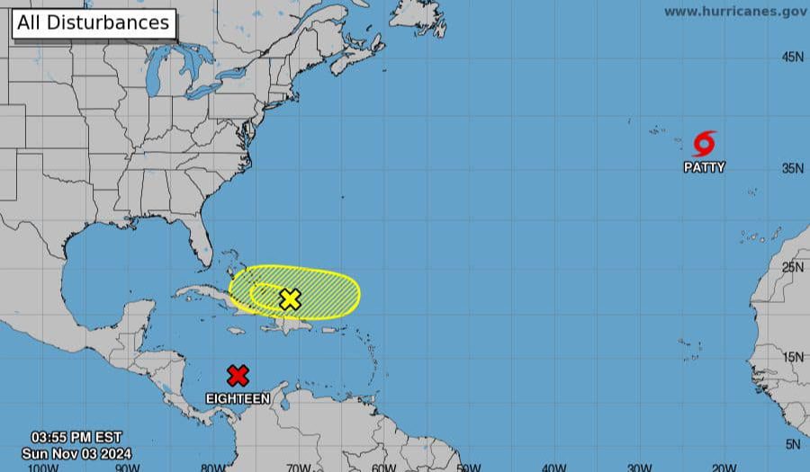 Potencial ciclón “Dieciocho" se convertirá en depresión tropical durante su paso por el Caribe Occidental