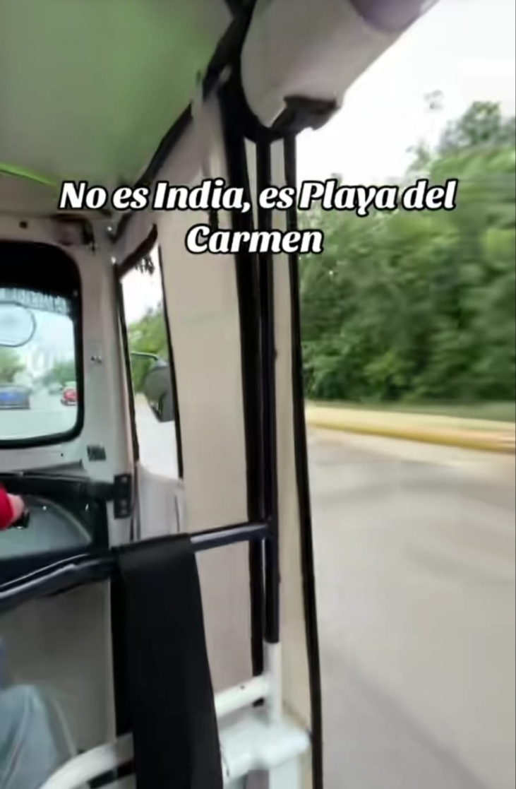 Las mototaxis de Playa del Carmen son similares a las de la India