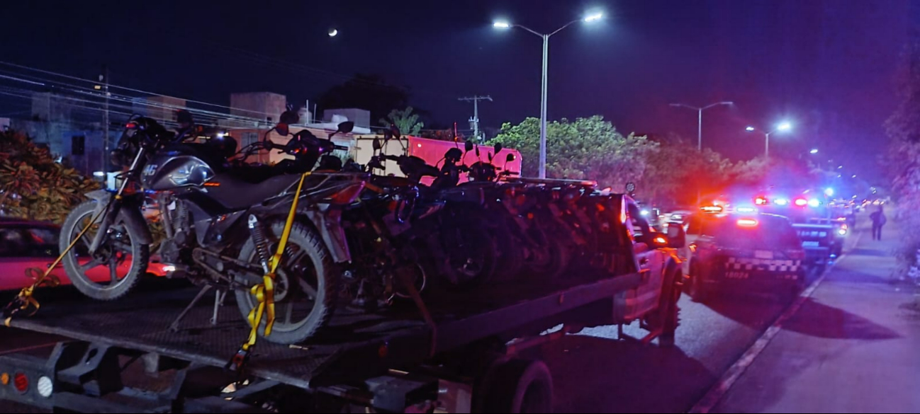 Motocicletas han sido confiscadas por no cumplir con los estandáres de circulación víal.