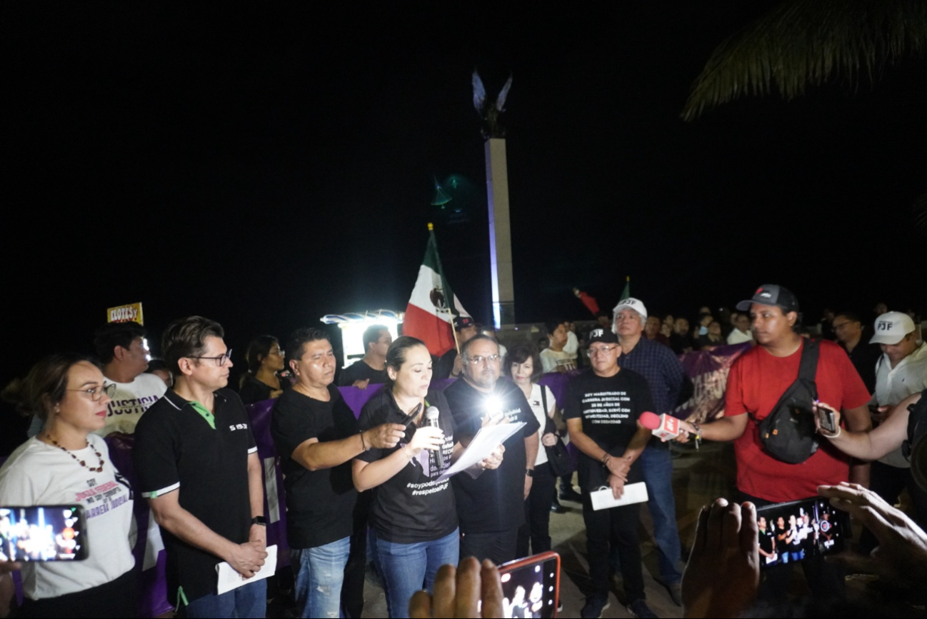 Realizaron una marcha por el malecón de la ciudad.