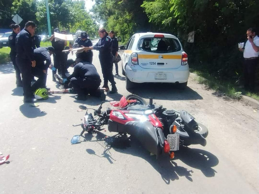 Motociclistas sufren grandes riesgos de ser heridos al transitar en vías públicas.