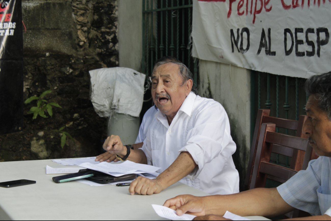 Colectivos y la población manifestaron su apoyo a Wilbert Nahuat