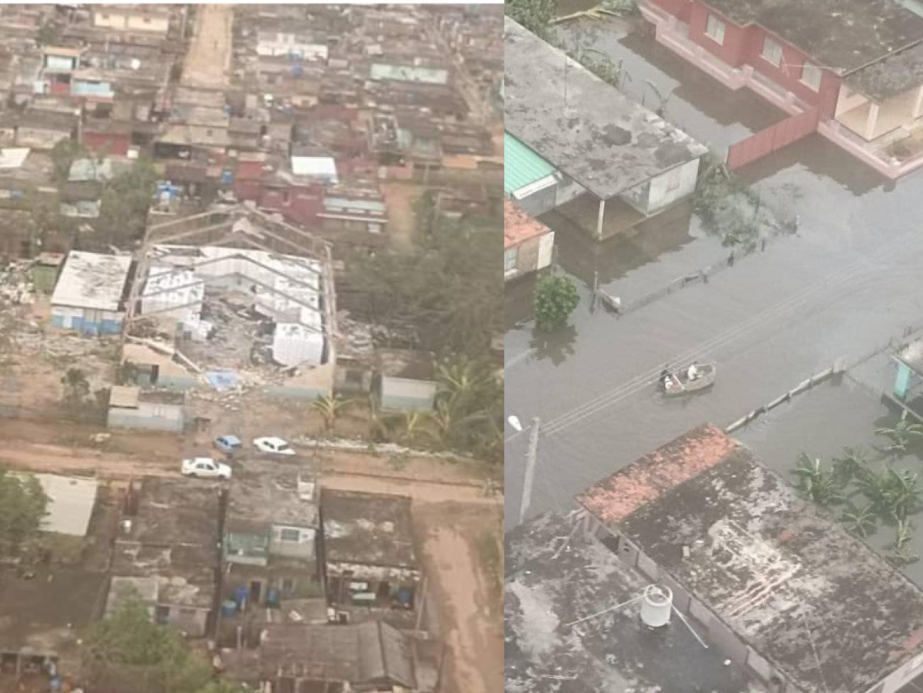 Destrucción del Huracán Rafael en Cuba