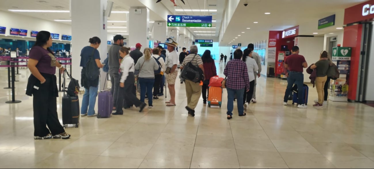 El aeropuerto de Mérida registra buena movilidad de pasajeros