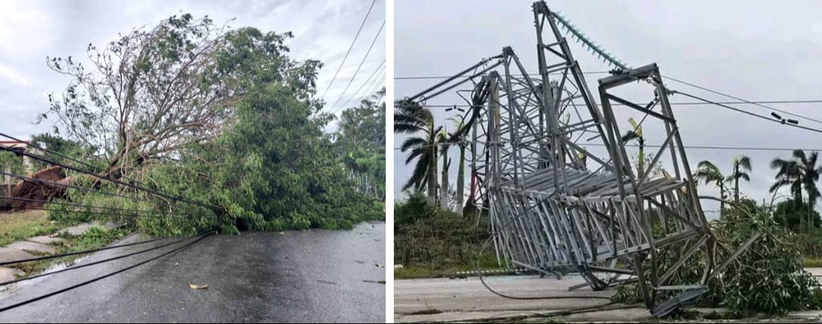 Los vientos de hasta 185 km/h y lluvias intensas colapsaron el sistema eléctrico y dañaron viviendas e infraestructura