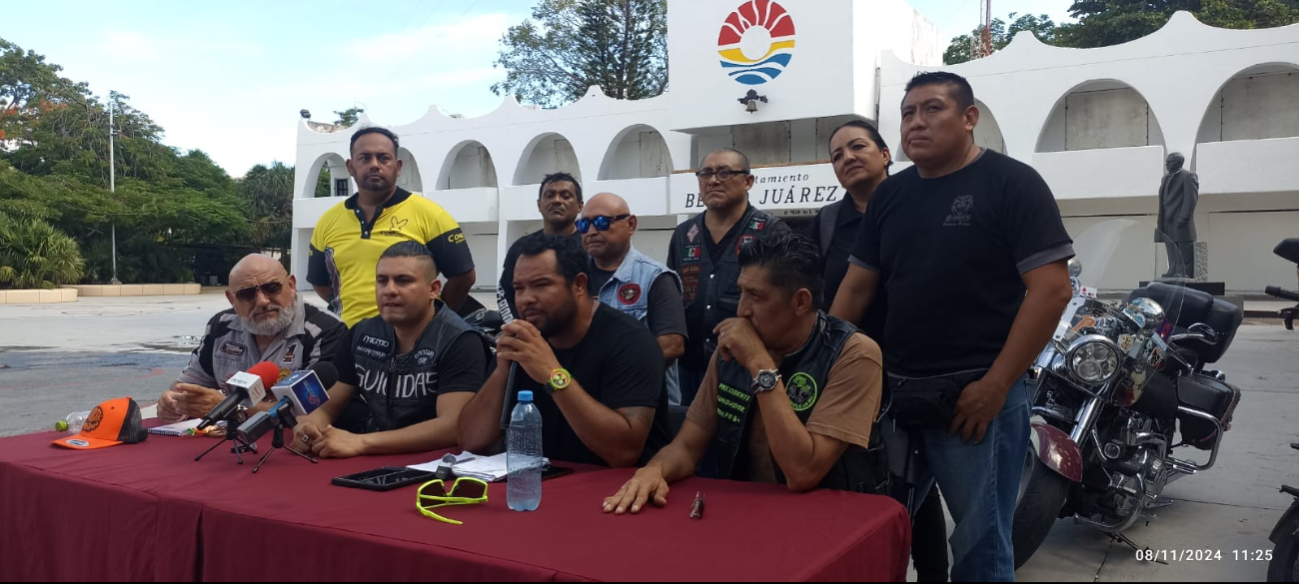 Comité Estatal de Motociclismo  opina sobre las rodadas y operativos de tránsito en Cancún 