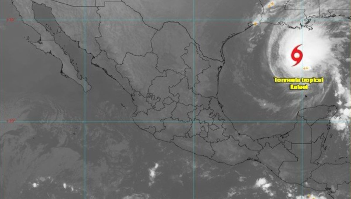 Tormenta Tropical Rafael provocará lluvias intensas en el Sureste de México: Prevén su debilitamiento el fin de semana