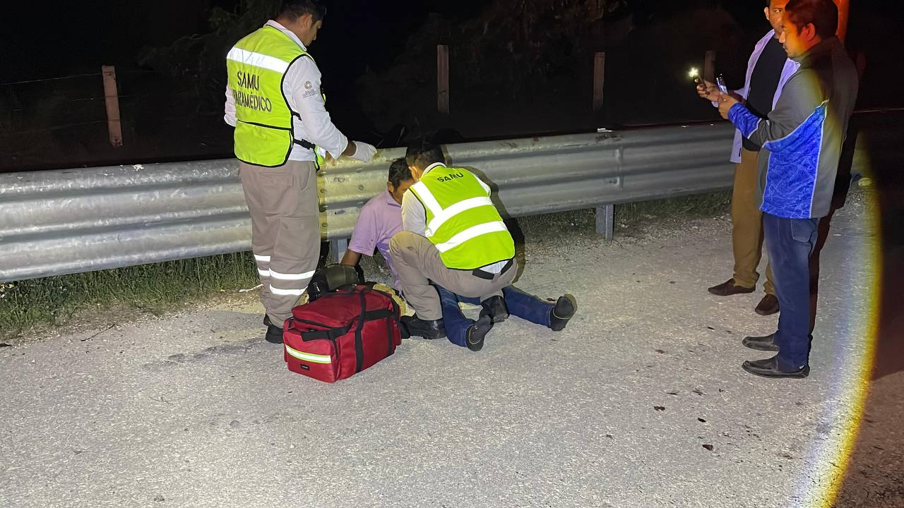 Motociclista lesionado por circular en estado de ebriedad