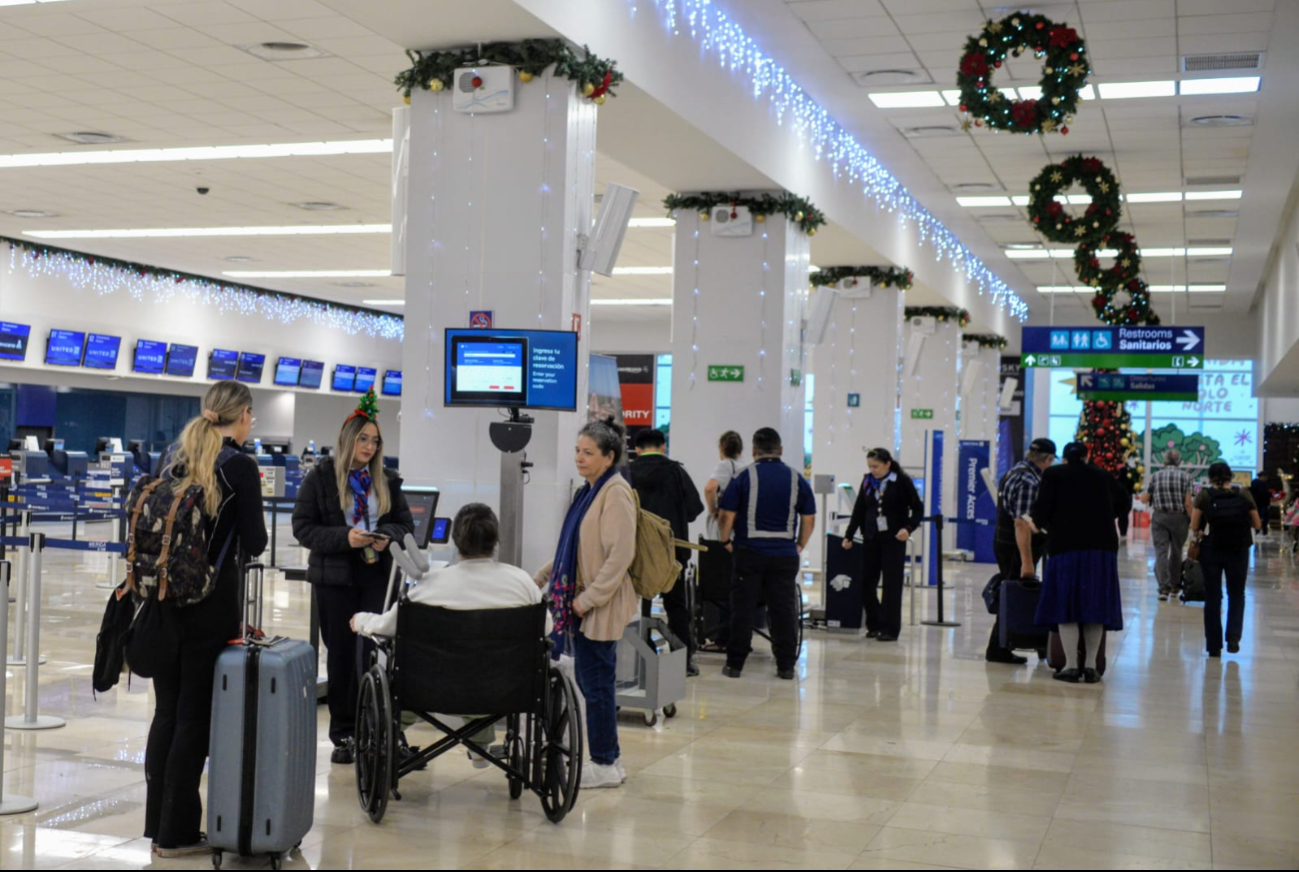 Hay gran demanda de pasajeros en el aeropuerto de Mérida