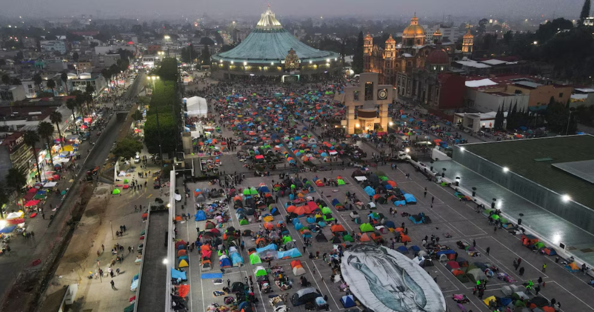 La Basílica de Guadalupe desde las alturas en la CDMX