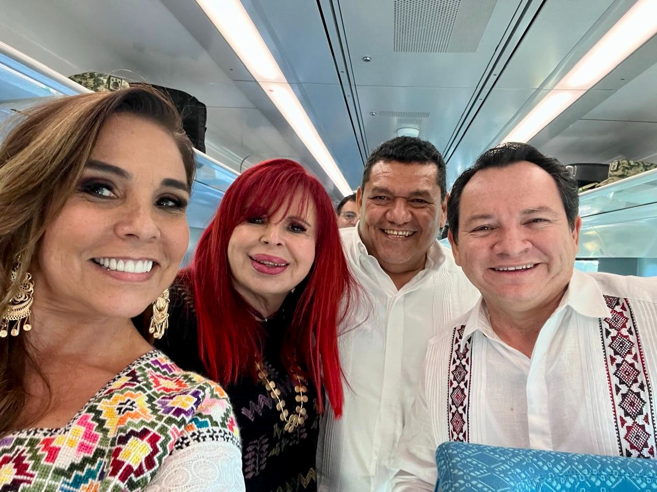 Gobernadores de la Península recorren el sureste en el Tren Maya