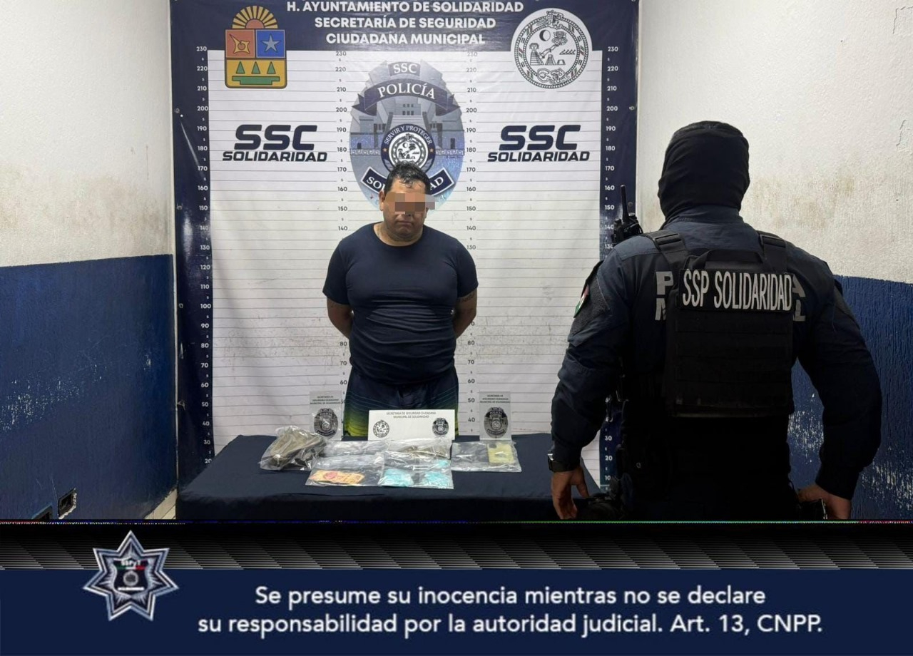 El  detenido contaba además de droga, dinero en efectivo