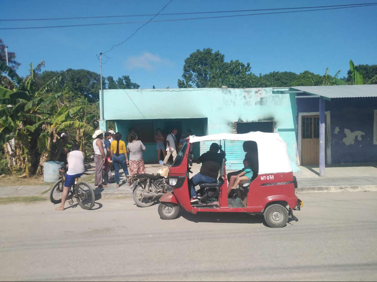 Un incendio se registró el jueves por la mañana en una casa de la colonia La Lupita