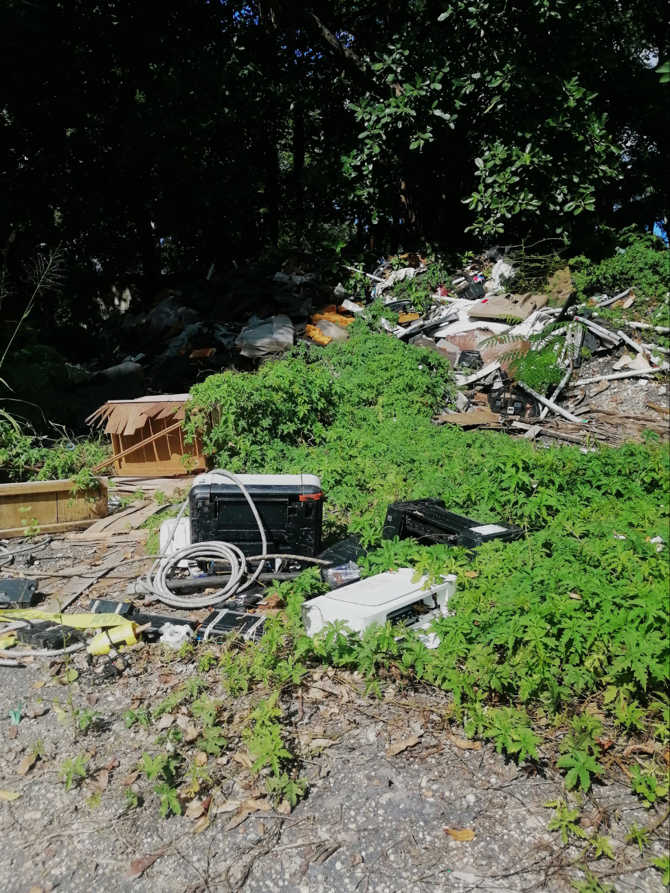 La basura acumulada son deshechos de los mismos vecinos