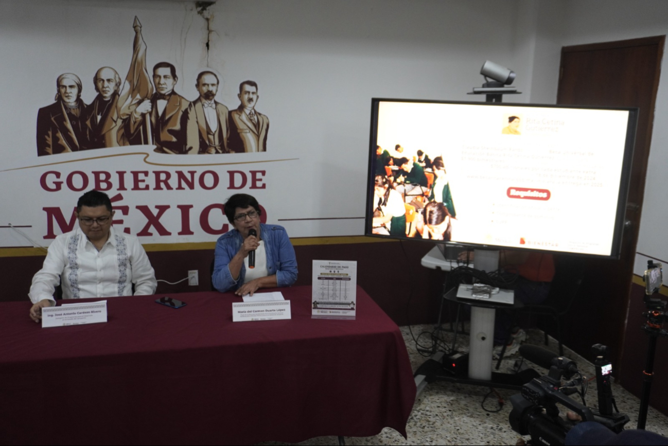 Los pagos de las Becas Benito Juárez se dispersarán del 2 al 24 de diciembre para educación básica, media superior y superior