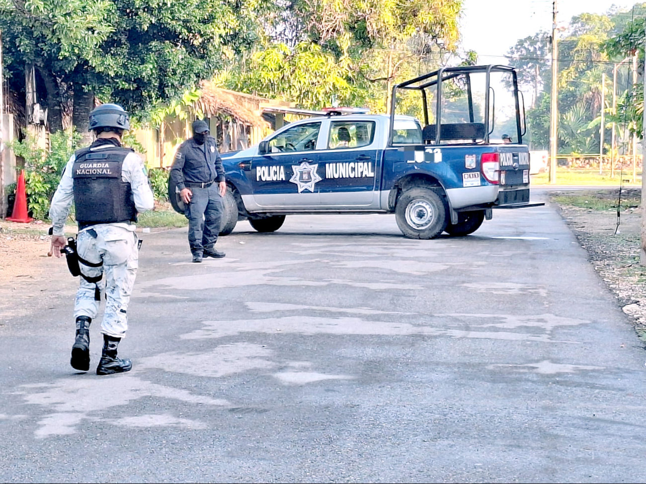 Guardia Nacional detiene a cuatro personas con armas de grueso calibre en Chetumal