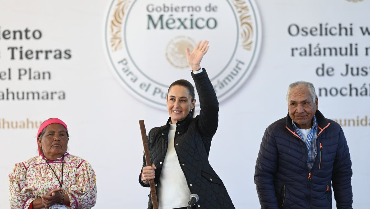 La presidenta de México, Claudia Sheinbaum, se enuentra de gira en Chihuahua