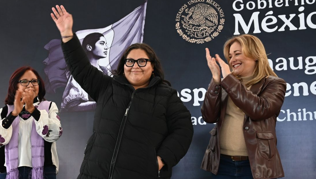 La secretaria de las Mujeres acompó a la Presidenta de la República a la Inauguración del Hospital General Regional No. 2 de Ciudad Juárez