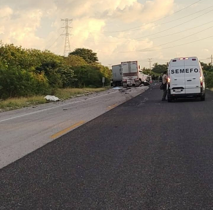 Las víctimas salieron disparadas y murieron al instante, quedando a la orilla de la carretera