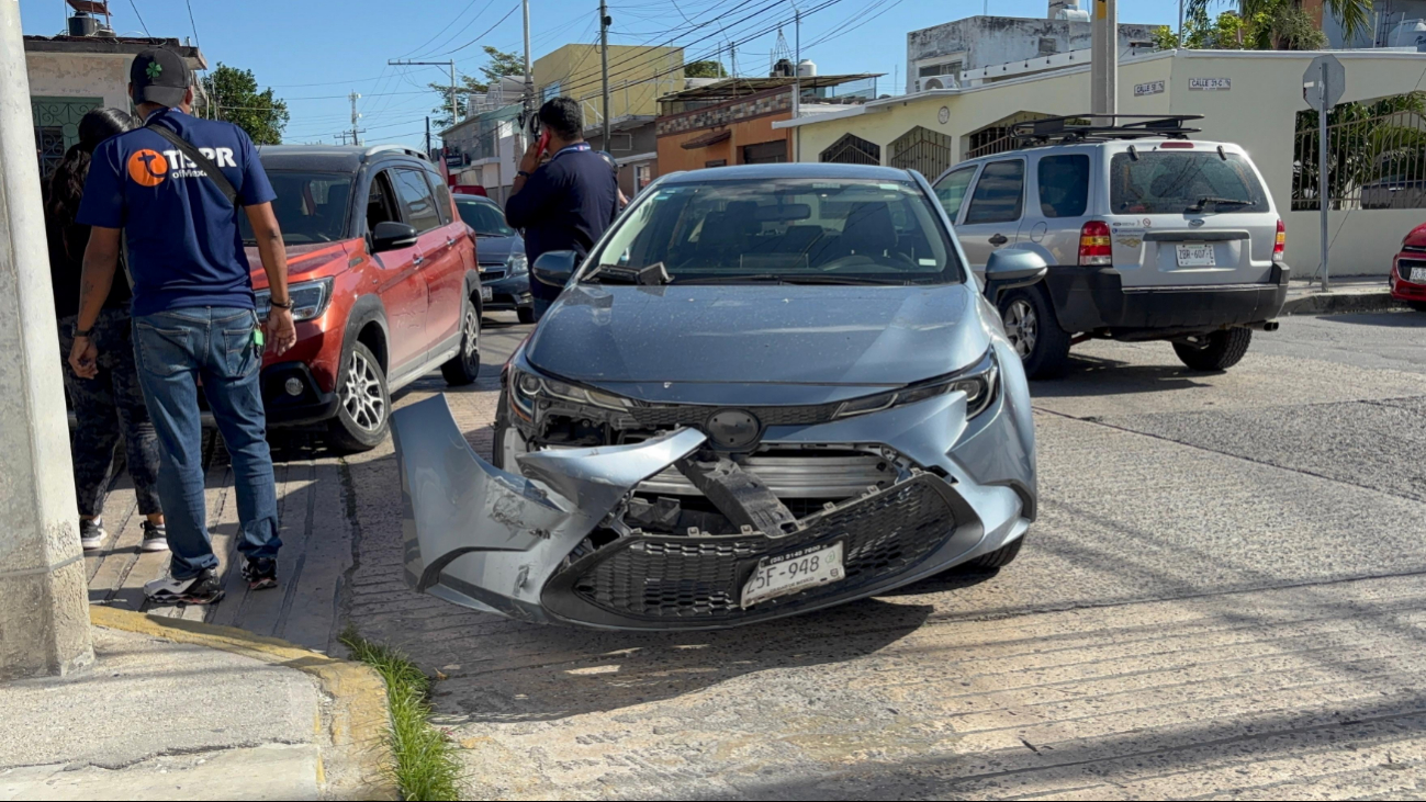 El choque generó caos vehicular