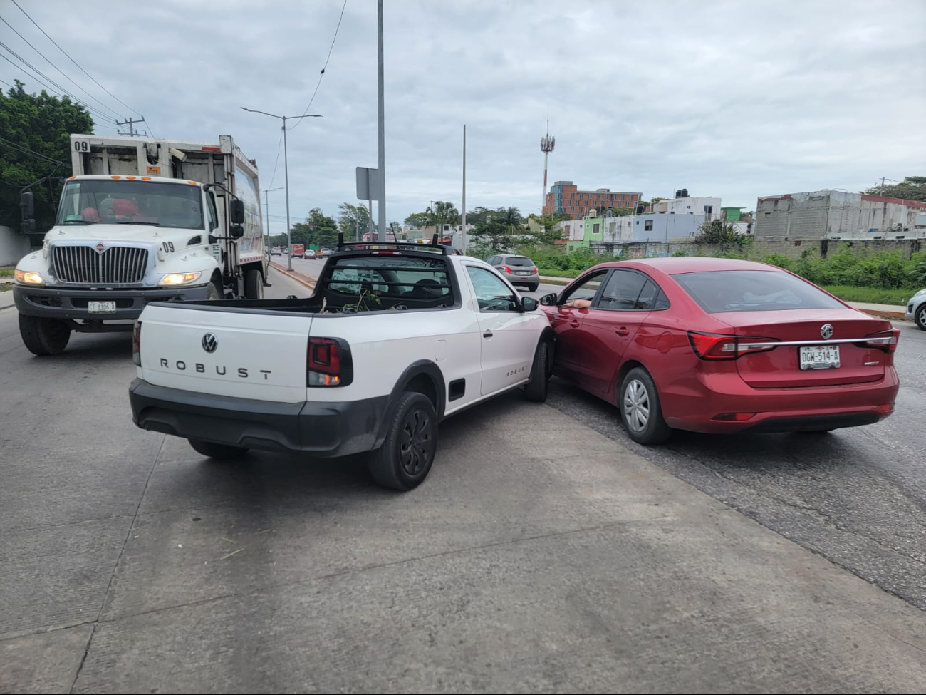 Las aseguradoras tuvieron que involucrarse en el accidente