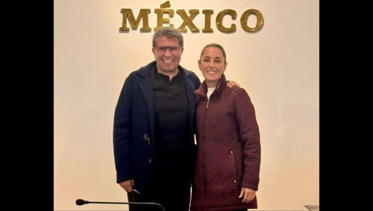 Ricardo Monreal, líder de los diputados de Morena se reunió coin la presidenta, Claudia Sheinbaum Pardo