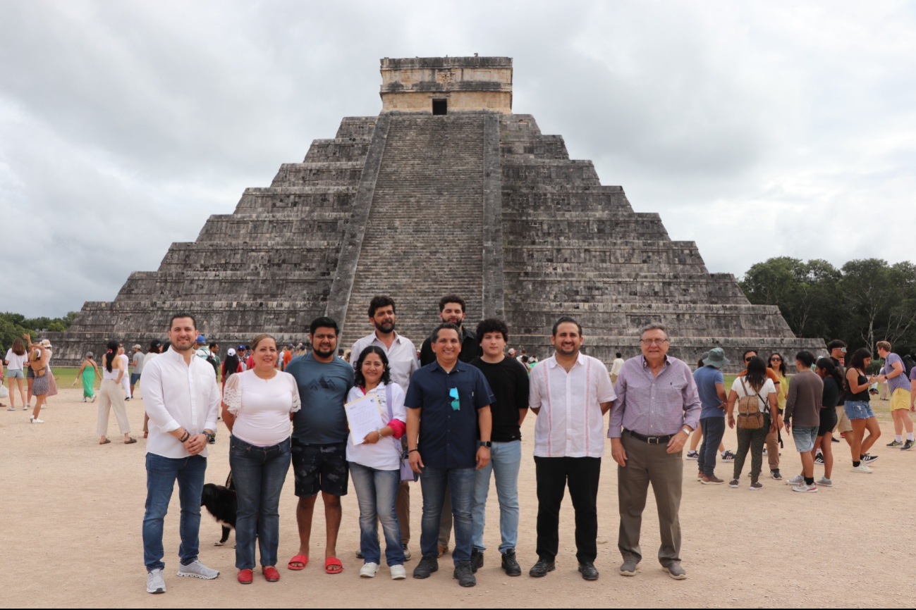 La turista tuvo un recorrido especial en Chichén Itzá