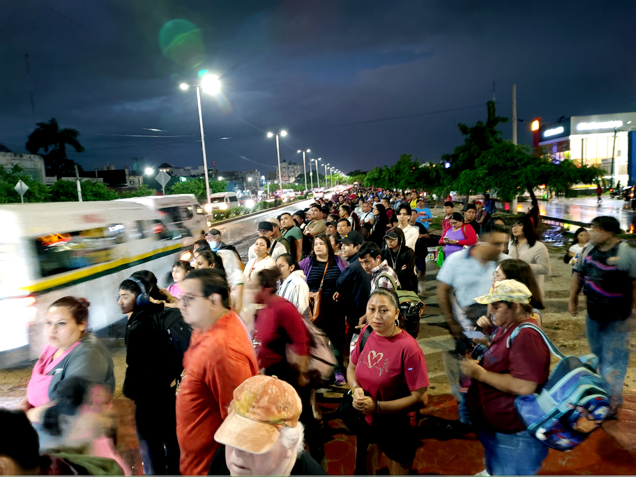 La tormenta ocurrió cuando muchos salían de sus centros de trabajo