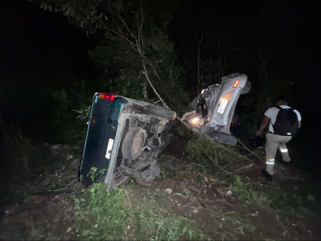 Diversos accidentes aparatosos se registraron durante las primeras horas de este sábado