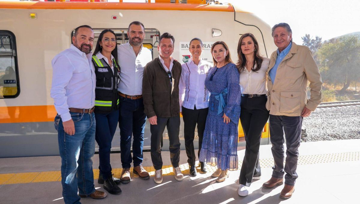 Claudia Sheinbaum supervisó avances de la Línea 4 del Tren Ligero en Guadalajara