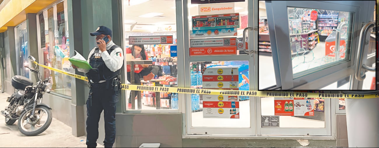 Aumentan asaltos violentos a comercios de Campeche; pandillero vandaliza Oxxo y huye