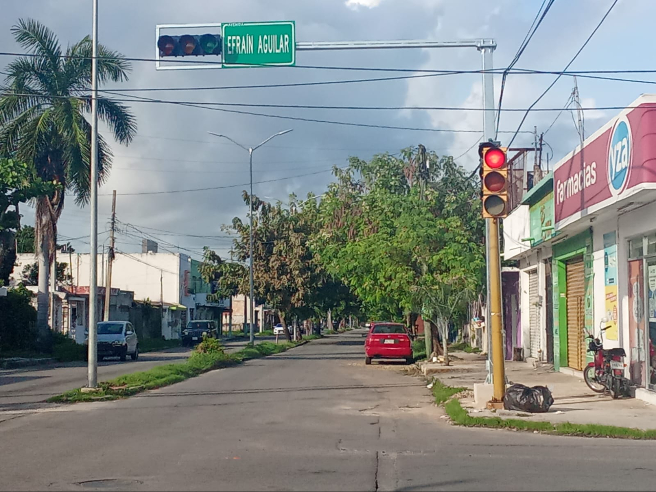 Nuevos semáforos de Chetumal no funcionan.