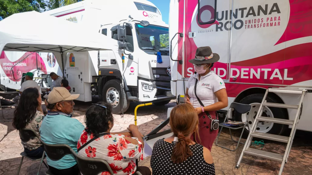 Del 30 de diciembre al 3 de enero, las familias de Petcacab y Cancún podrán acceder a los servicios gratuitos de las caravanas móviles "Salud para Tod@s"