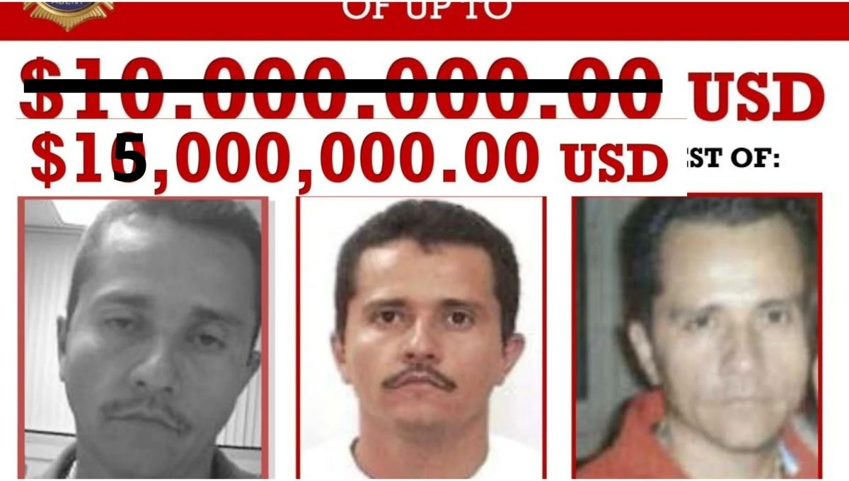 El Departamento de Estado de Estados Unidos elevó la recompensa para lograr la detención del líder del CJNG