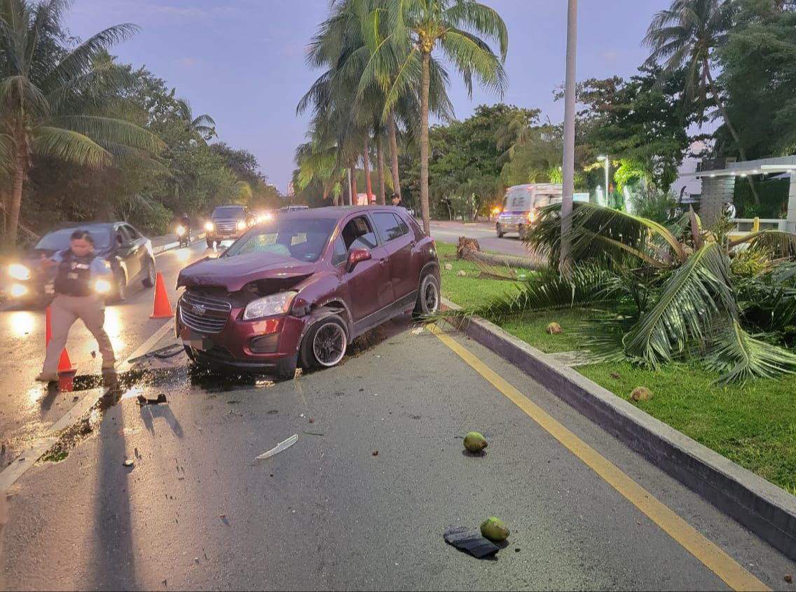 La vía en donde ocurrió el accidente sufrió tráfico por una hora