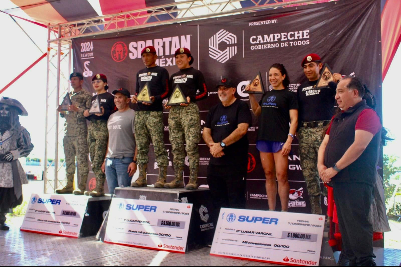 Spartan Race 2024: Ciro Pérez y Brenda Rojas triunfan en Campeche