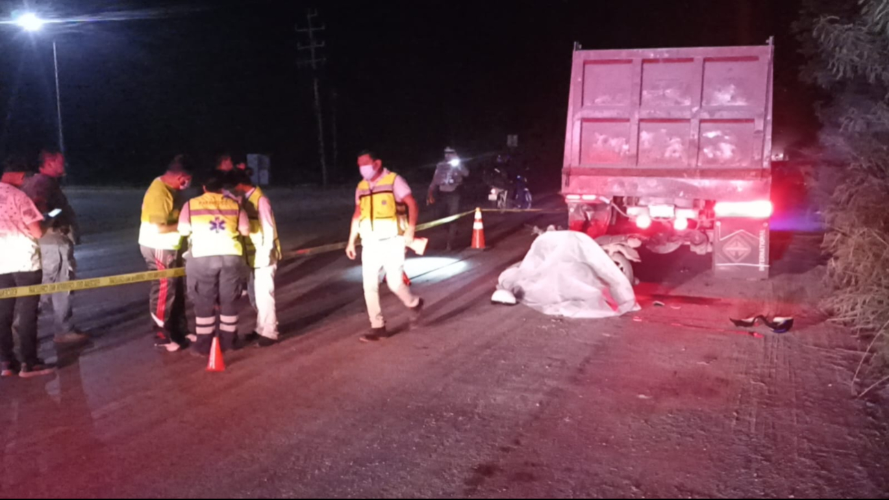 Motociclista pierde la vida en accidente vial en Escárcega / Especial