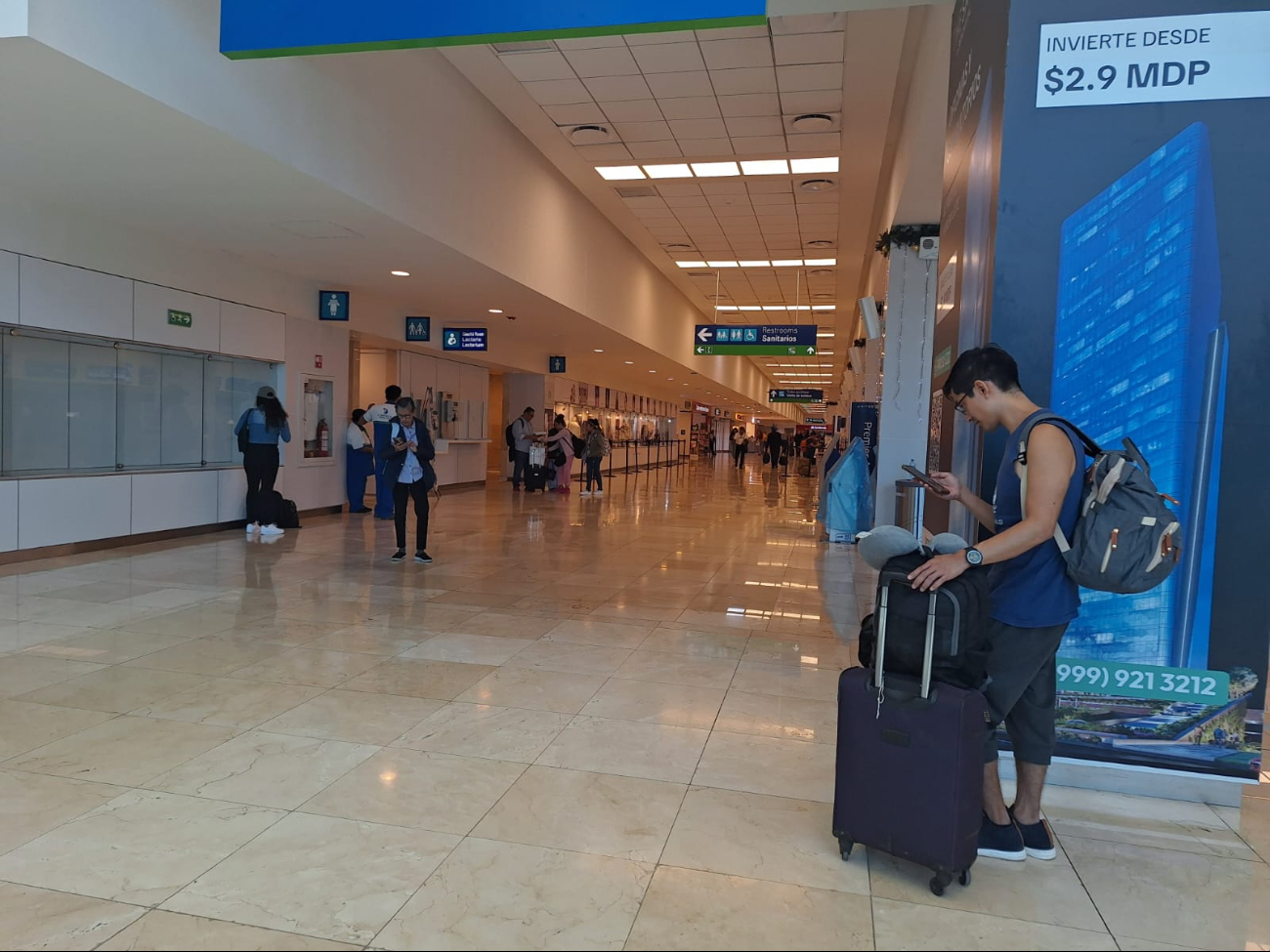 La afluencia de vuelos en el aeropuerto de Mérida fue mayor en la mañana