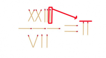 Solución del acertijo de cerillos