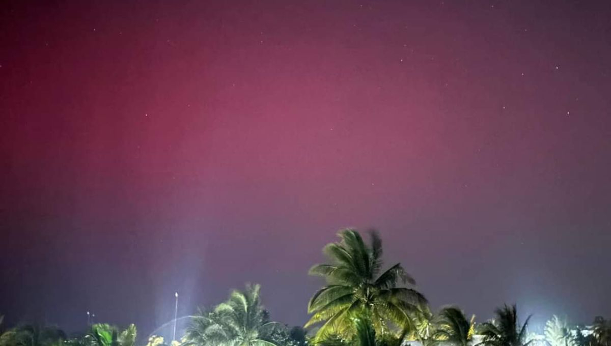 Así lucen las auroras boreales en múltiples regiones de Yucatán y México: FOTOS