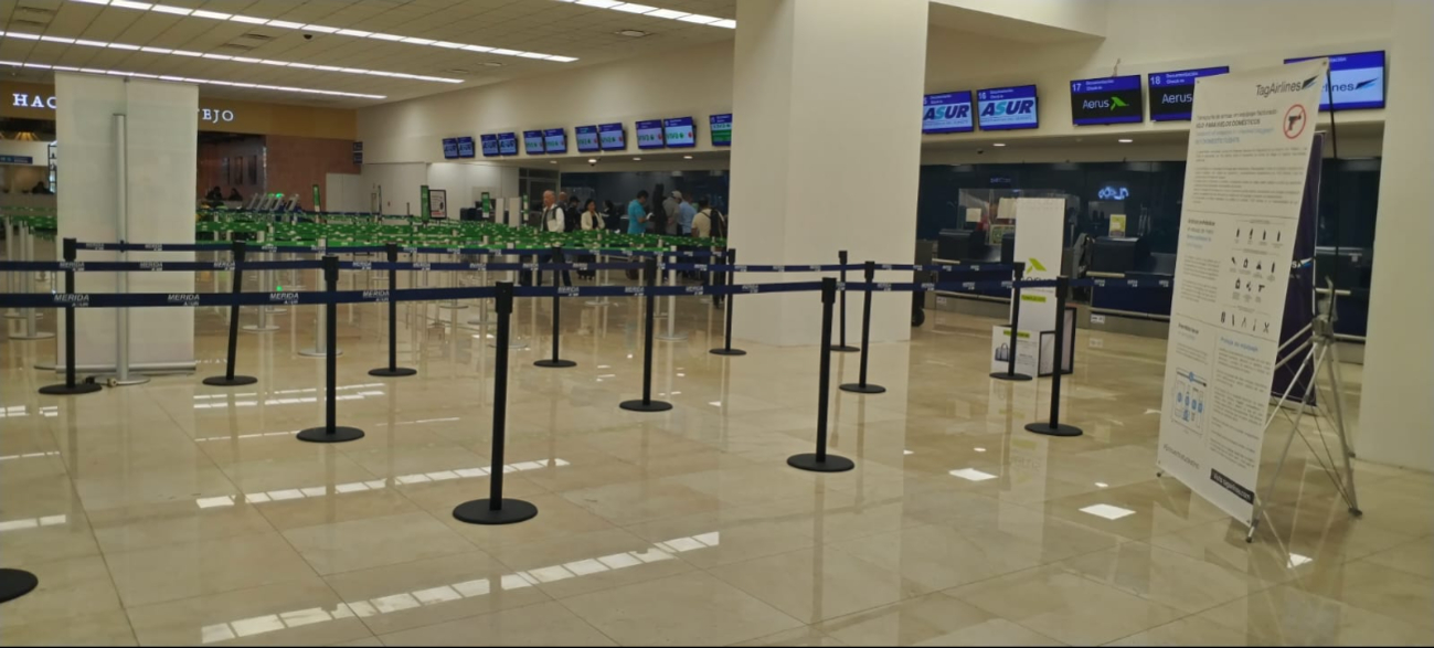 Solamente se registra un retraso en el aeropuerto de Mérida