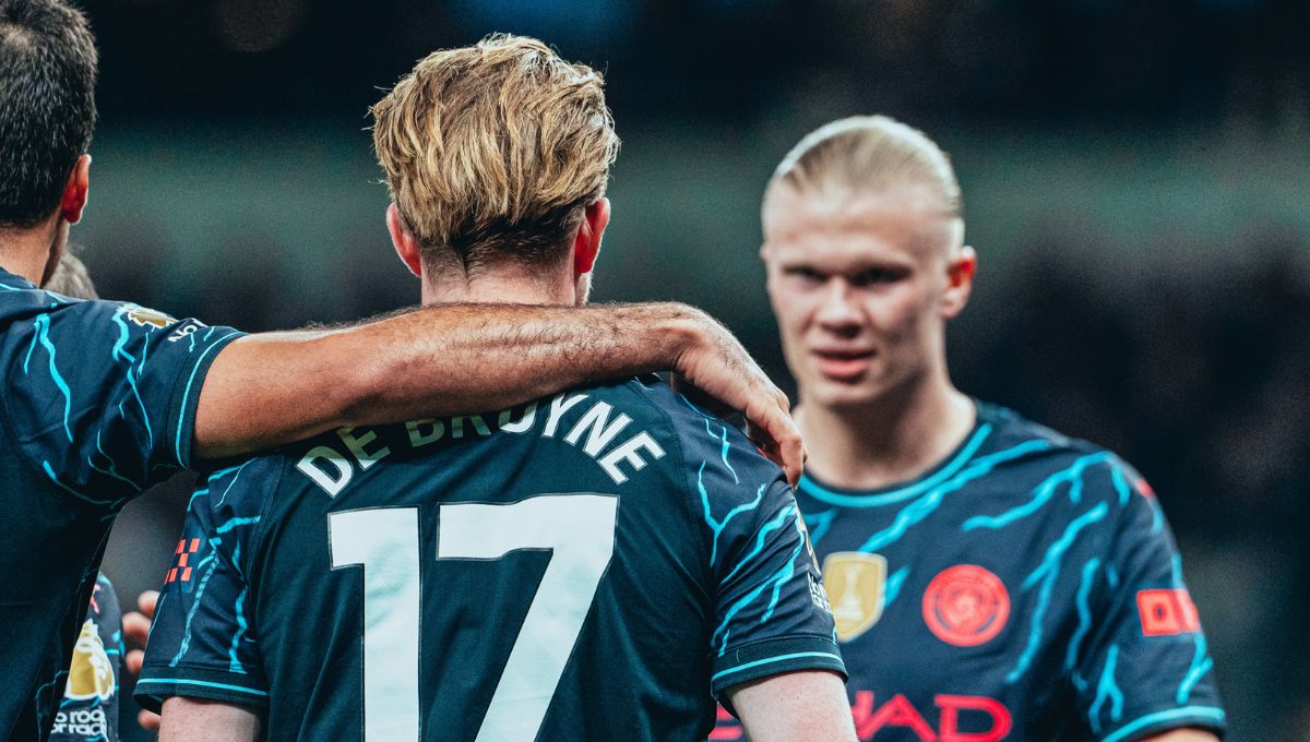 La conexión entre Kevin De Bruyne y Erling Haaland fue vital para Manchester City