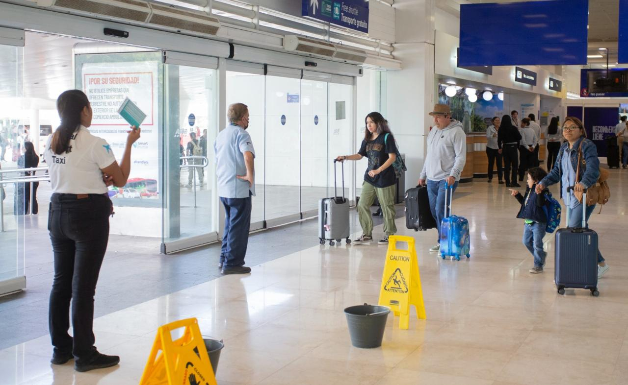 La movilidad no ha descendido gravemente en el aeropuerto de Cancún