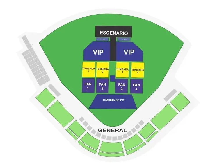 Mapa del estadio