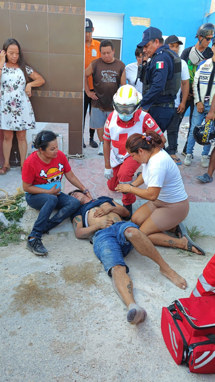 El hombre que habría intentado robar al taxista sí fue golpeado en Cancún