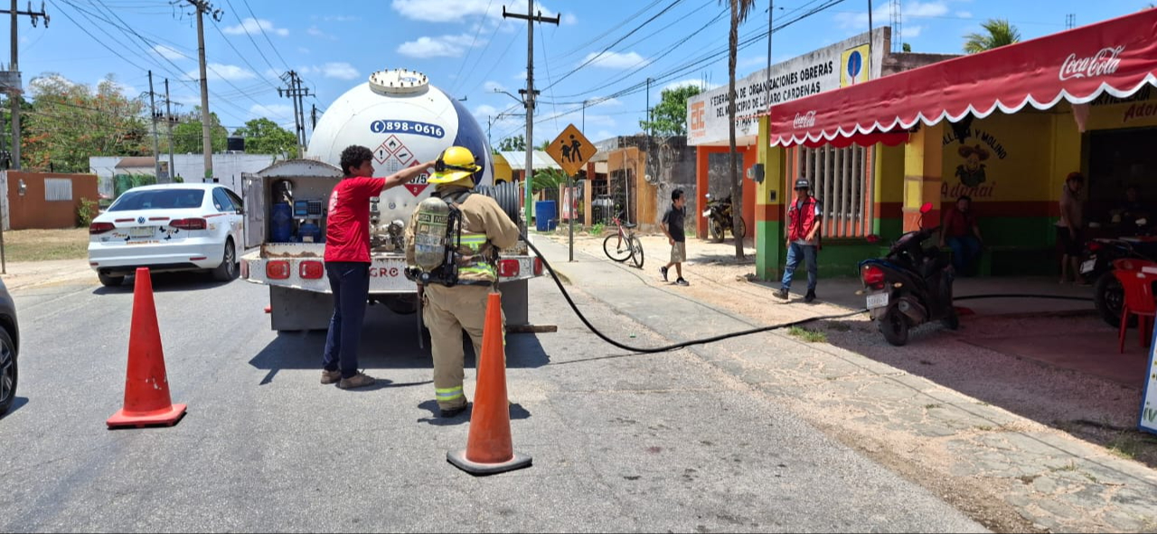 Una fuga de gas en una tortillería ocasionó la movilización de elementos